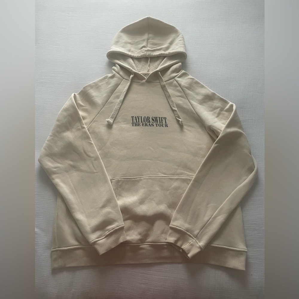 Taylor Swift Swifty Official The Eras Tour Ivory Beige Hoodie Small worn… - Picture 2 of 16